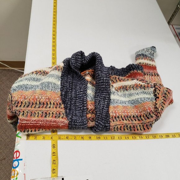 Knitted Knotted Anthropologie Womens Multicolor Cardigan Sweater Size S Wool - Picture 9 of 12